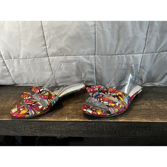 Marc Fisher Knotted Tropical Slide Sandal size 6 - Picture 2 of 3